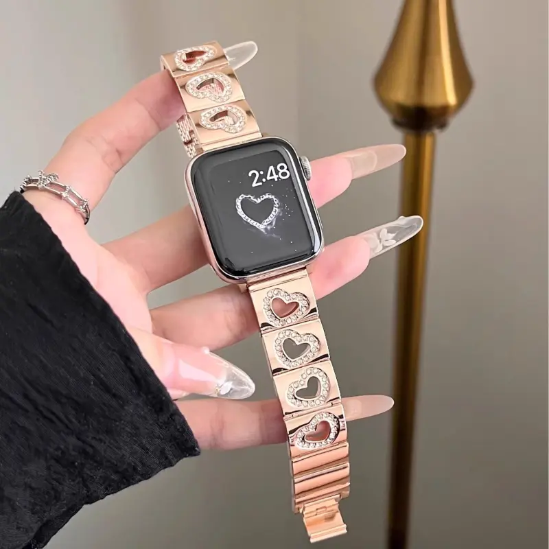 KVZUVUU Watch Band Apple Compatibility Metal-4