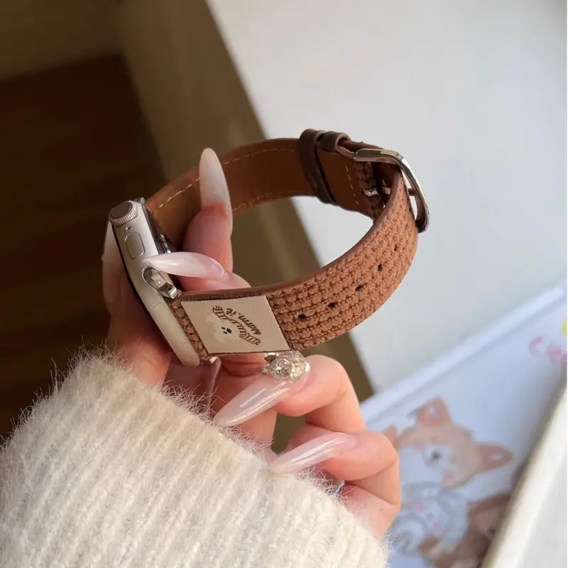 KVZUVUU Watch Band Apple Compatibility Leather-27