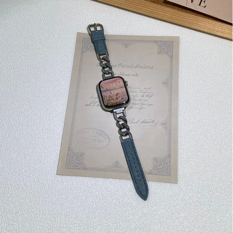 KVZUVUU Apple Compatibility Watch Band Metal-12