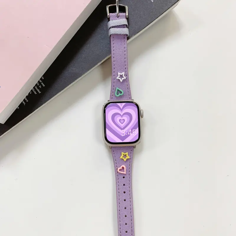 KVZUVUU Watch Band Apple Compatibility Canvas Material-1