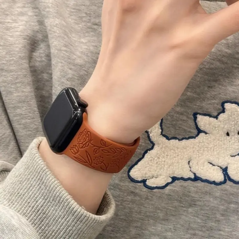 KVZUVUU IwatchS10/s9/8/7/6/Ultra Apple Compatibility Watch Band 195mm Silicone Material-10