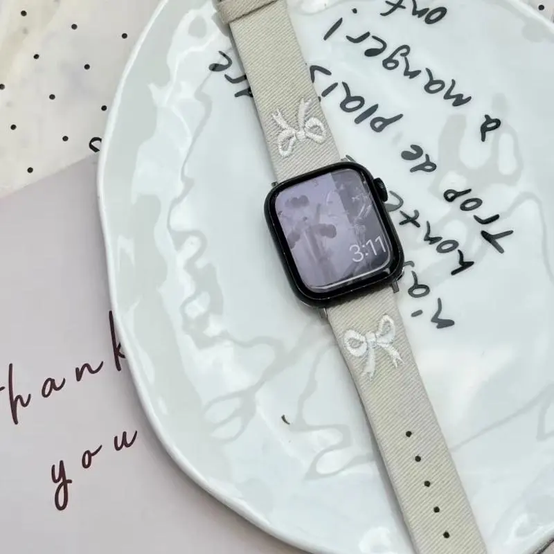 KVZUVUU Watch Band Apple Compatibility Metal-3