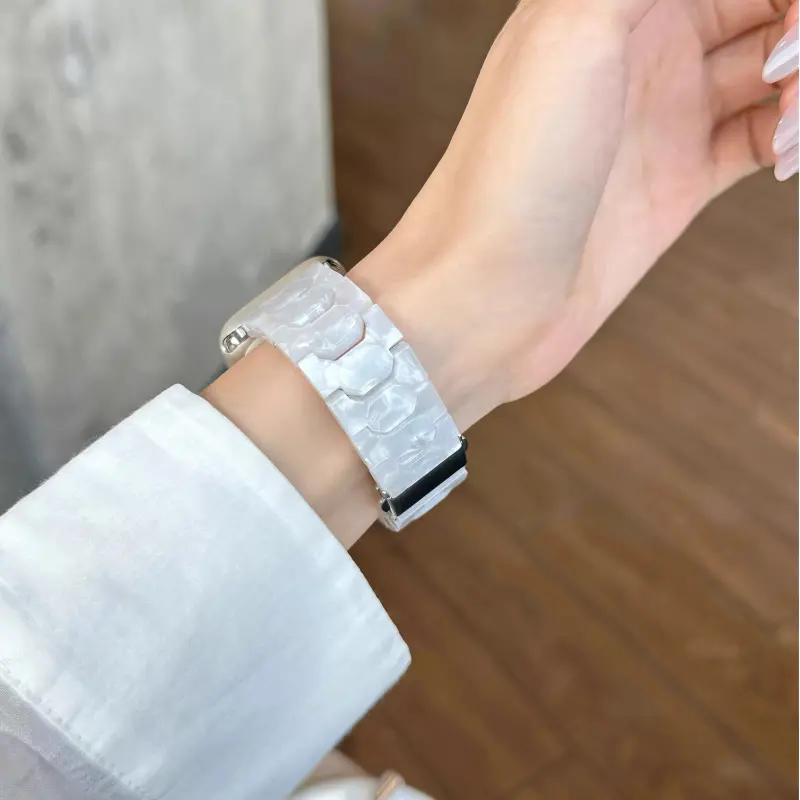 KVZUVUU Apple Compatibility Watch Band Resin Material-13