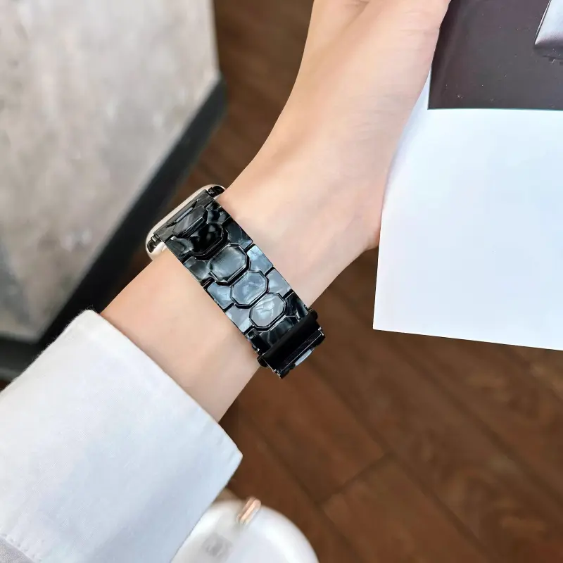 KVZUVUU Apple Compatibility Watch Band Resin Material-7