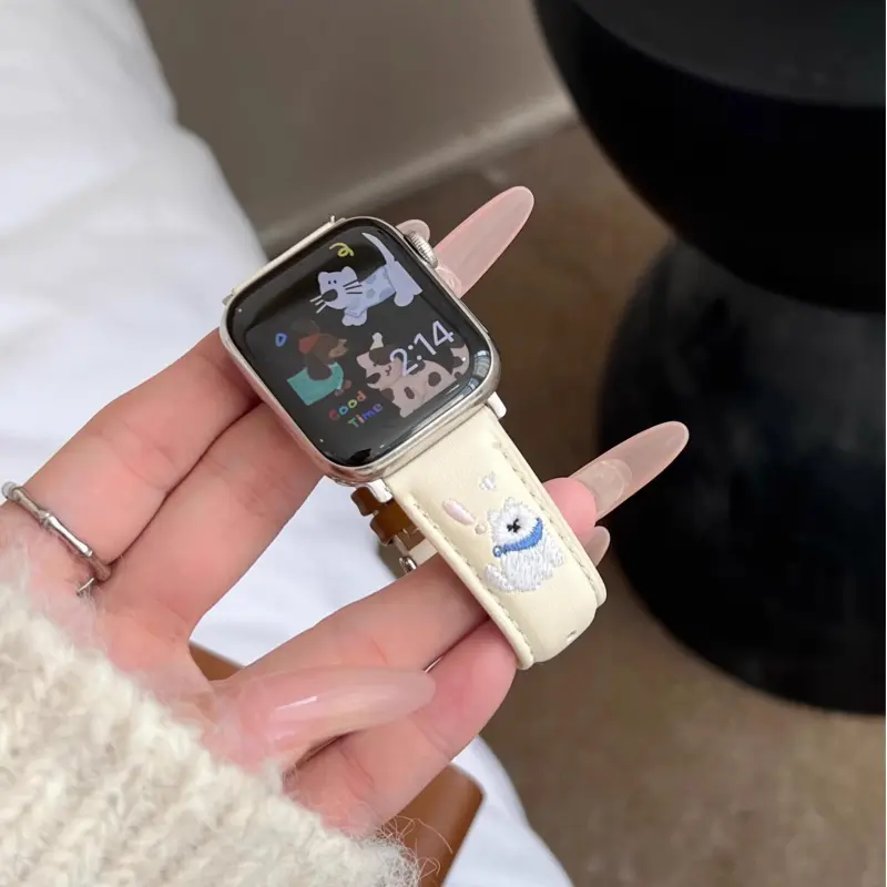 KVZUVUU Apple Compatibility Watch Band Metal-1