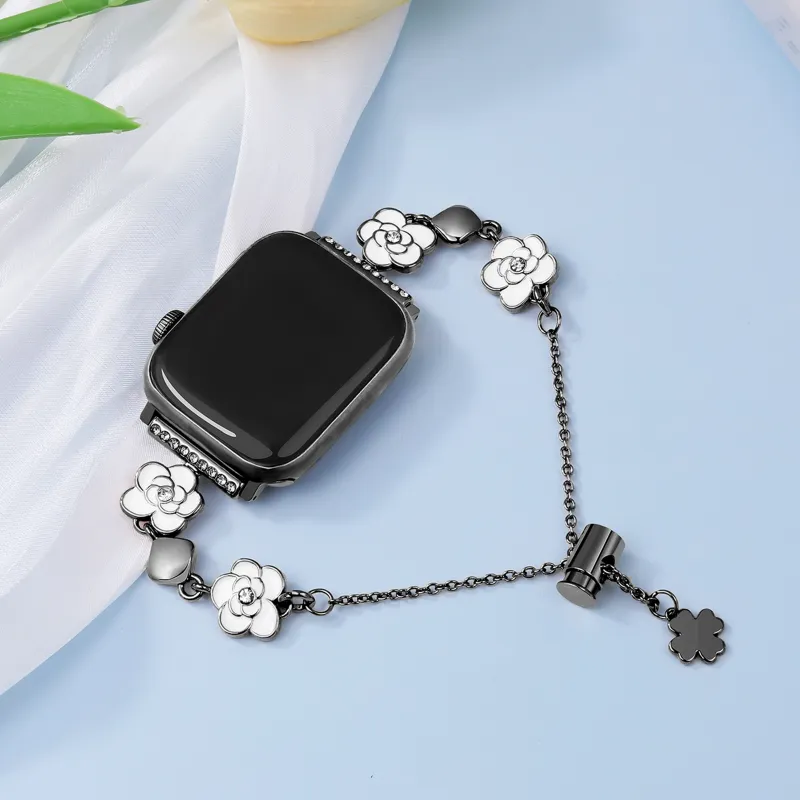 KVZUVUU Apple Compatibility Watch Band Metal-10