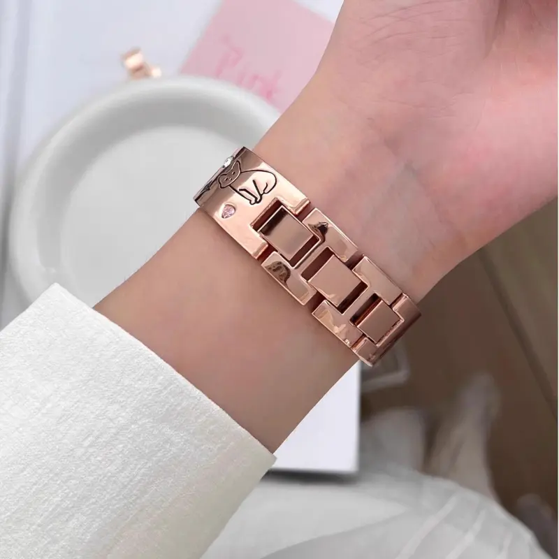 KVZUVUU Watch Band Apple Compatibility Metal-13