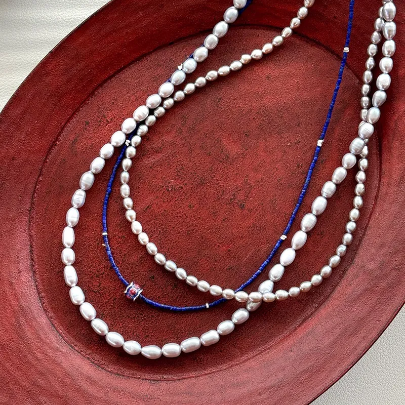 Mountain Naphthalene Lapis Lazuli Necklaces Women's-6