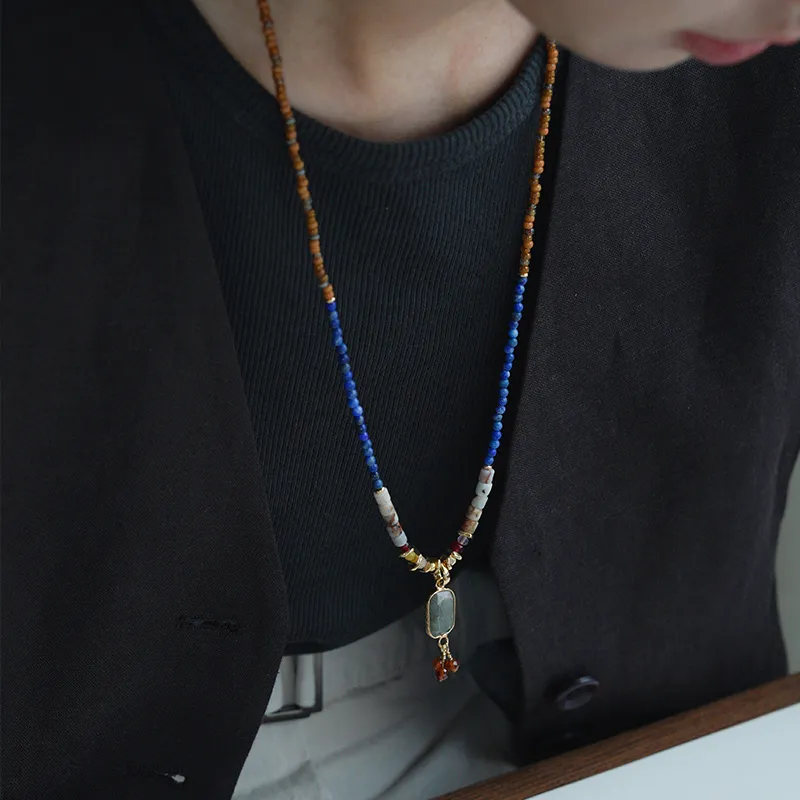 Mountain Naphthalene Seed Bead Necklaces Women's-5