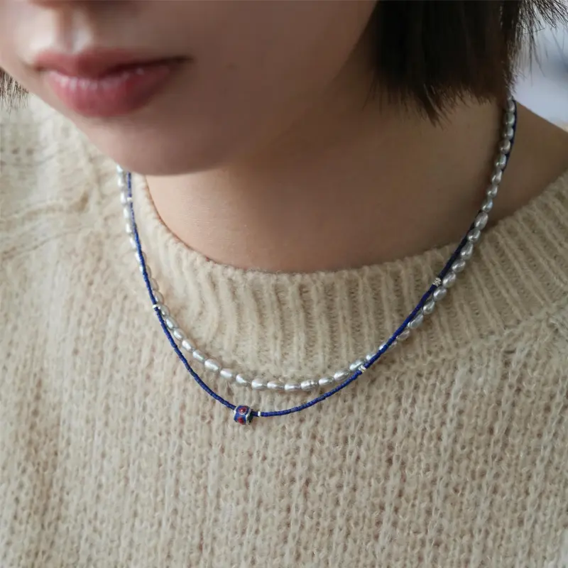 Mountain Naphthalene Lapis Lazuli Necklaces Women's-4