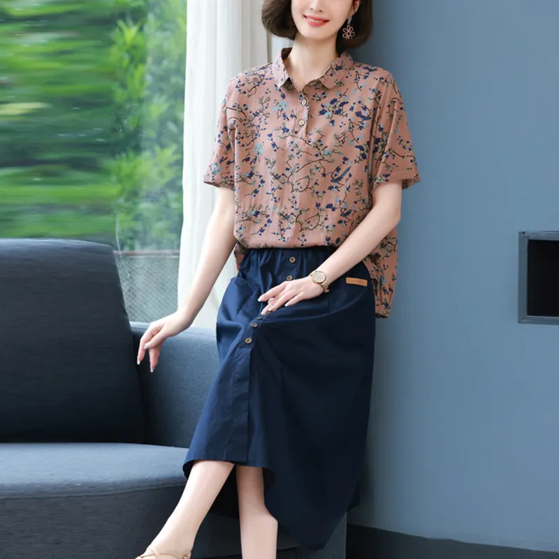 Mula Two Piece Skirt Sets Women's-4
