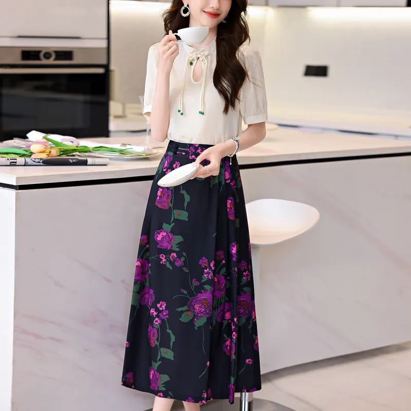 Mula Two Piece Skirt Sets Women's-10