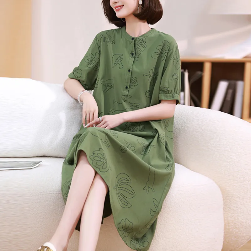 Mula Short Sleeved Dresses Women's-5