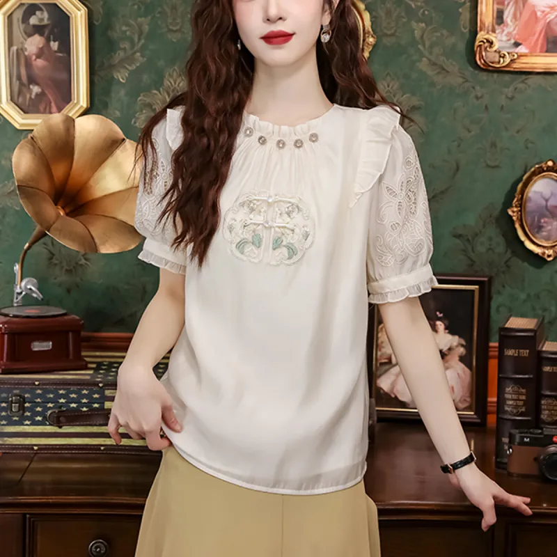 KUNZHUDAXIANG Shirts Women's-5