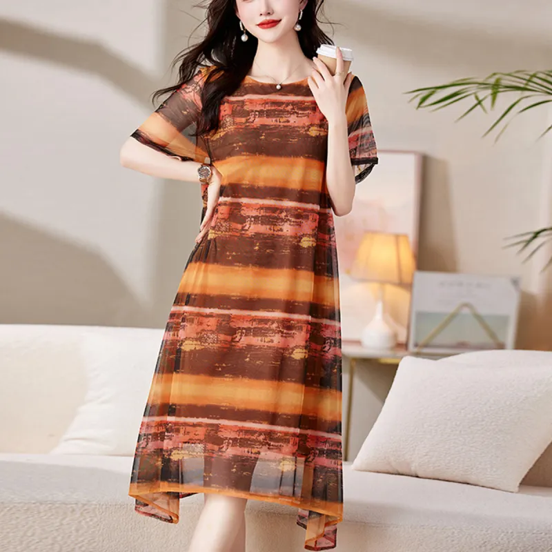 Mula Short Sleeved Dresses Women's-9