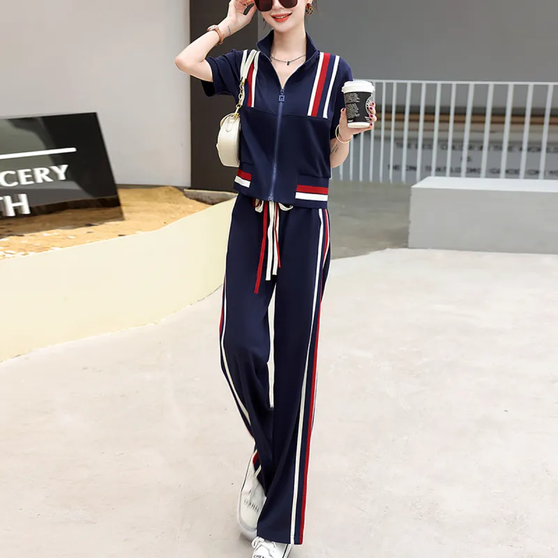 Mula Casual Suit Women's Navy Blue-2