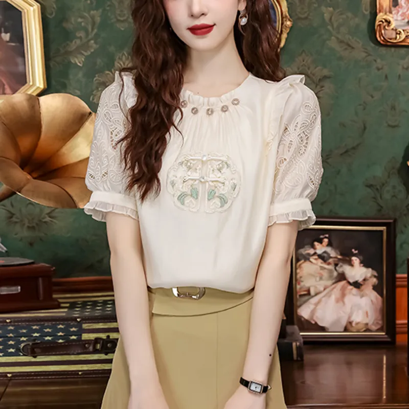 KUNZHUDAXIANG Shirts Women's-2
