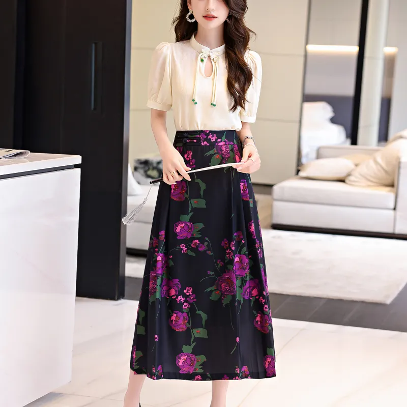 Mula Two Piece Skirt Sets Women's-13