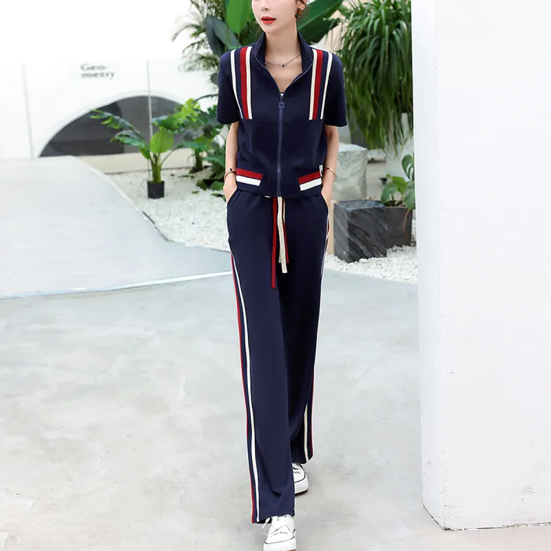 Mula Casual Suit Women's Navy Blue-1