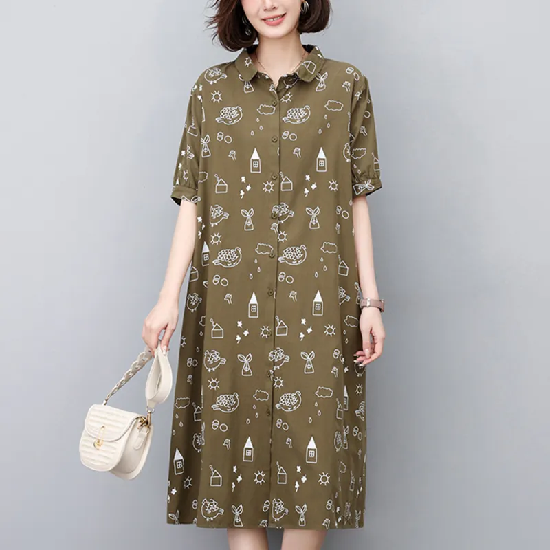 Mula Short Sleeved Dresses Women's-9