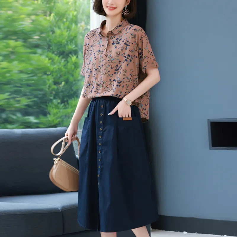 Mula Two Piece Skirt Sets Women's-2