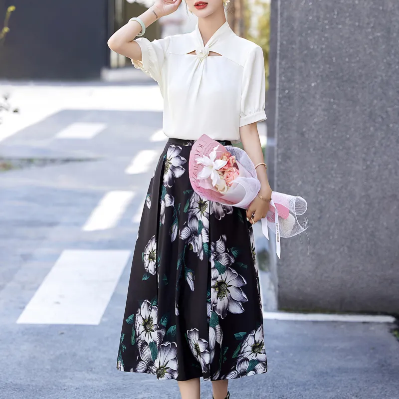 Mula Two Piece Skirt Sets Women's-10