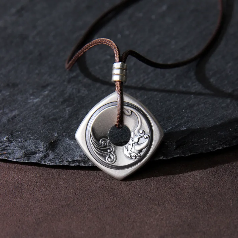 Inker Good Stone 999 Fine Silver Necklaces Unisex-3