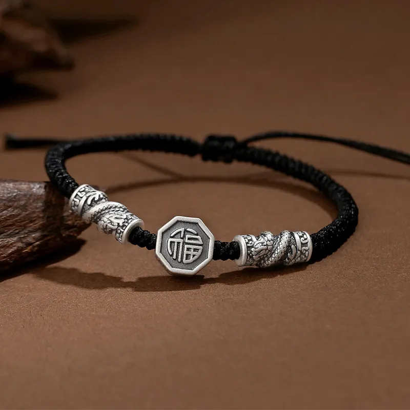 Inker Good Stone 999 Fine Silver Bracelets Unisex-3
