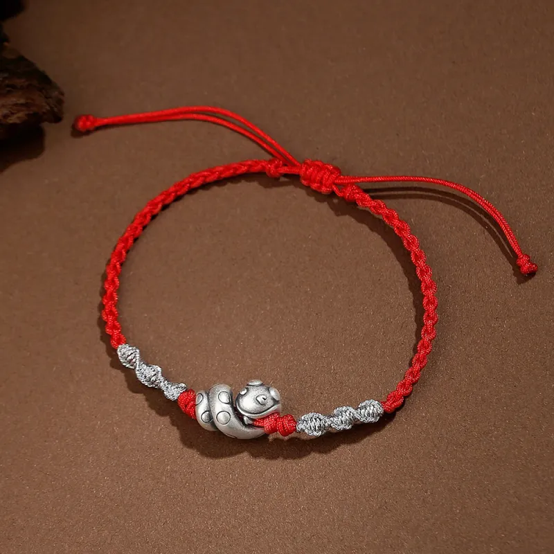 Inker Good Stone 999 Fine Silver Bracelets Unisex-5