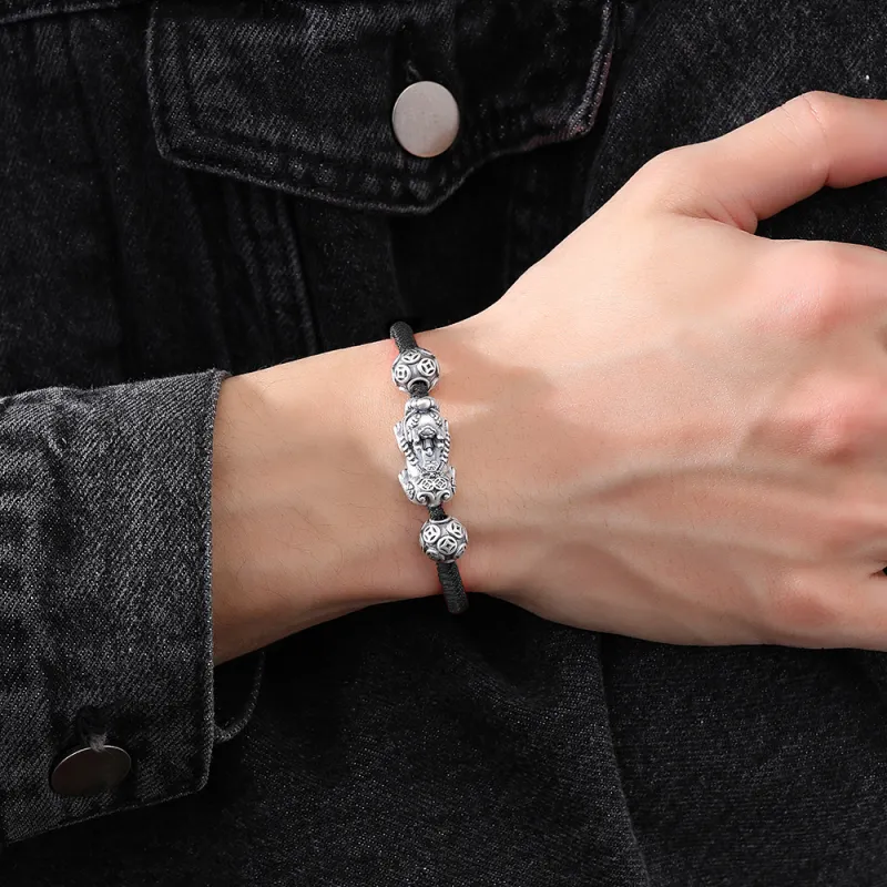 Inker Good Stone 999 Fine Silver Bracelets Unisex-2