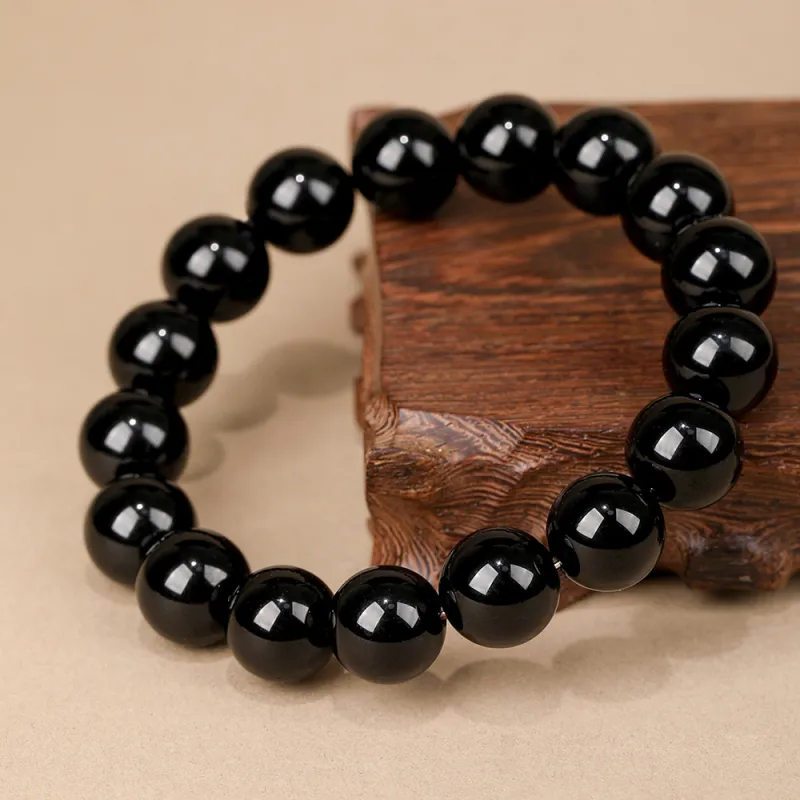 Inker Good Stone Obsidian Bracelets Men's-6
