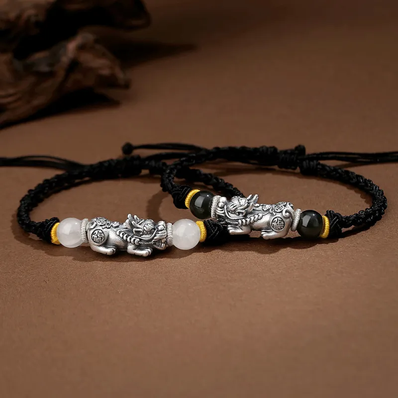 Inker Good Stone 999 Fine Silver Bracelets Unisex-3