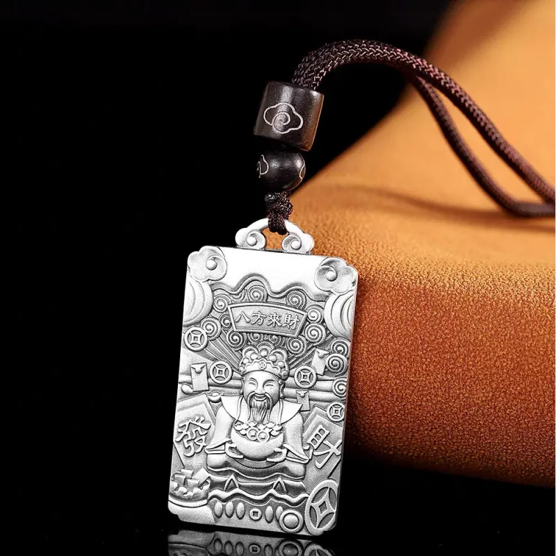 Inker Good Stone 999 Fine Silver Sterling Silver Necklaces Men's-1