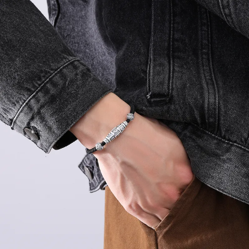 Inker Good Stone 999 Fine Silver Bracelets Unisex-3