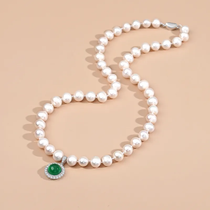 Inker Good Stone Pearl Necklaces Women's-5