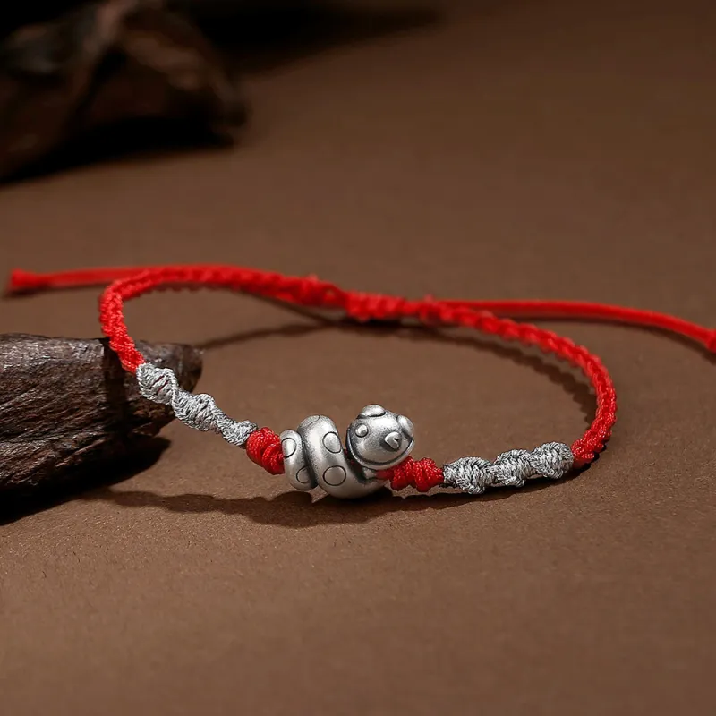 Inker Good Stone 999 Fine Silver Bracelets Unisex-6