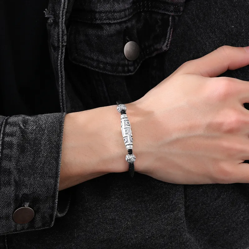 Inker Good Stone 999 Fine Silver Bracelets Unisex-2