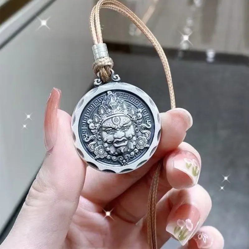 Inker Good Stone 999 Fine Silver Necklaces Unisex-3