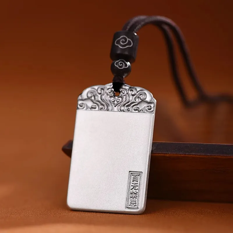 Inker Good Stone 999 Fine Silver Necklaces Unisex-4