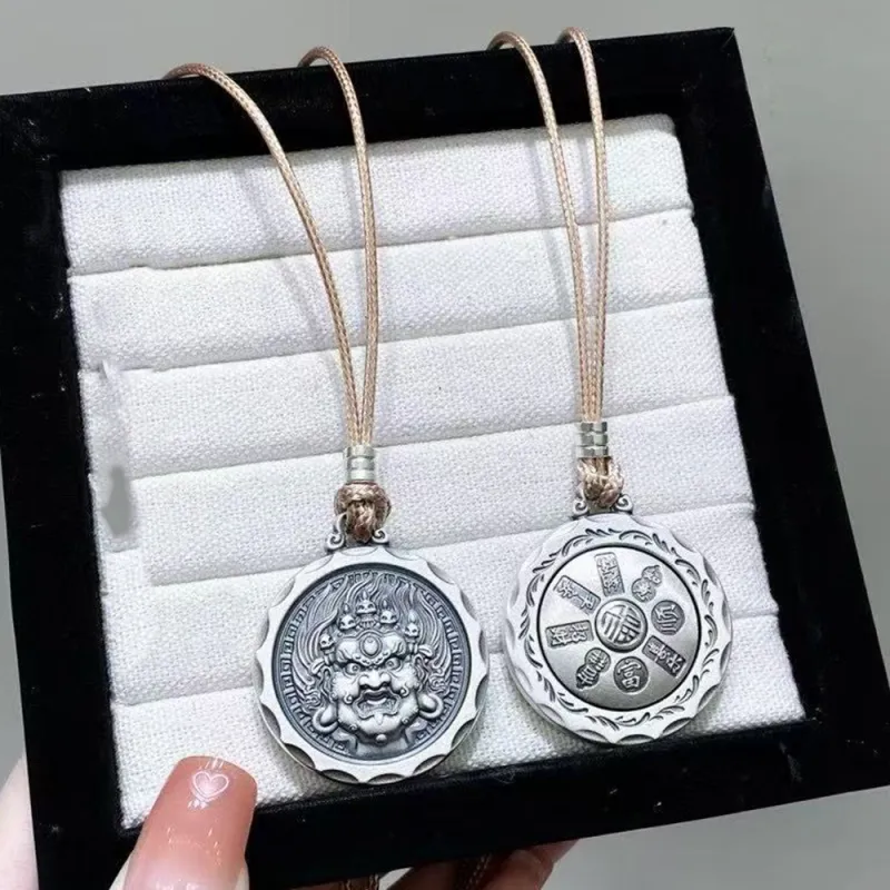Inker Good Stone 999 Fine Silver Necklaces Unisex-6