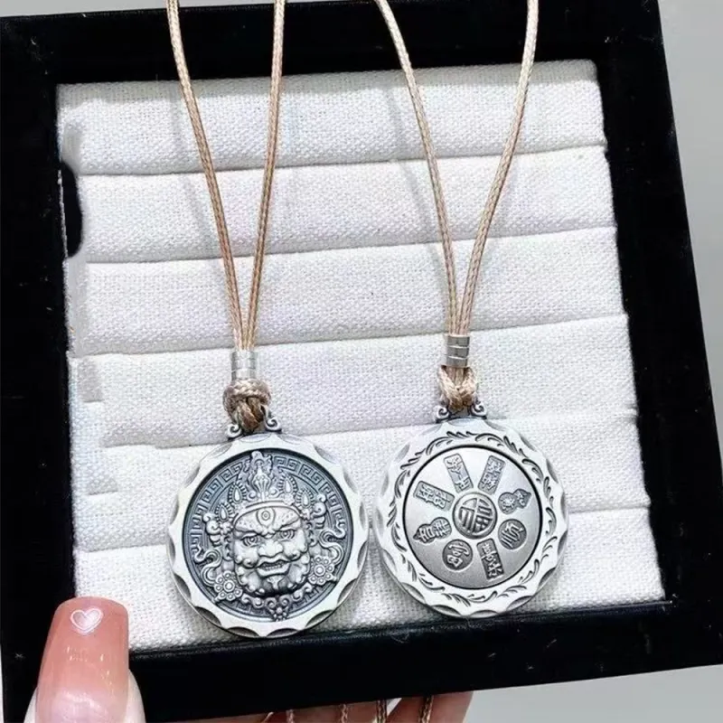 Inker Good Stone 999 Fine Silver Necklaces Unisex-4