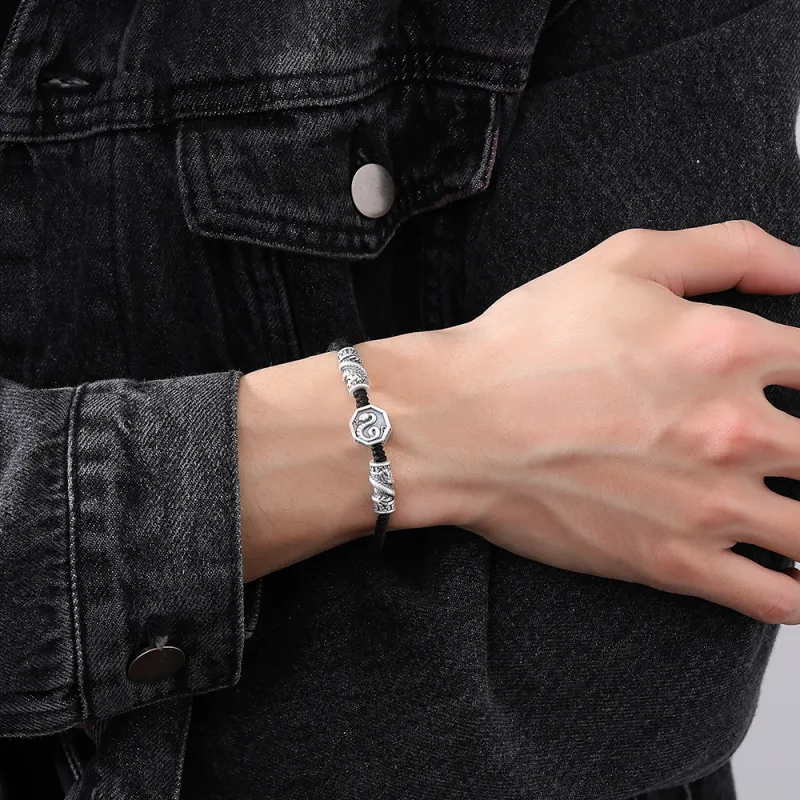 Inker Good Stone 999 Fine Silver Bracelets Unisex-2