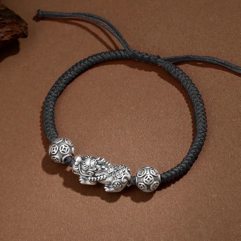 Inker Good Stone 999 Fine Silver Bracelets Unisex-3