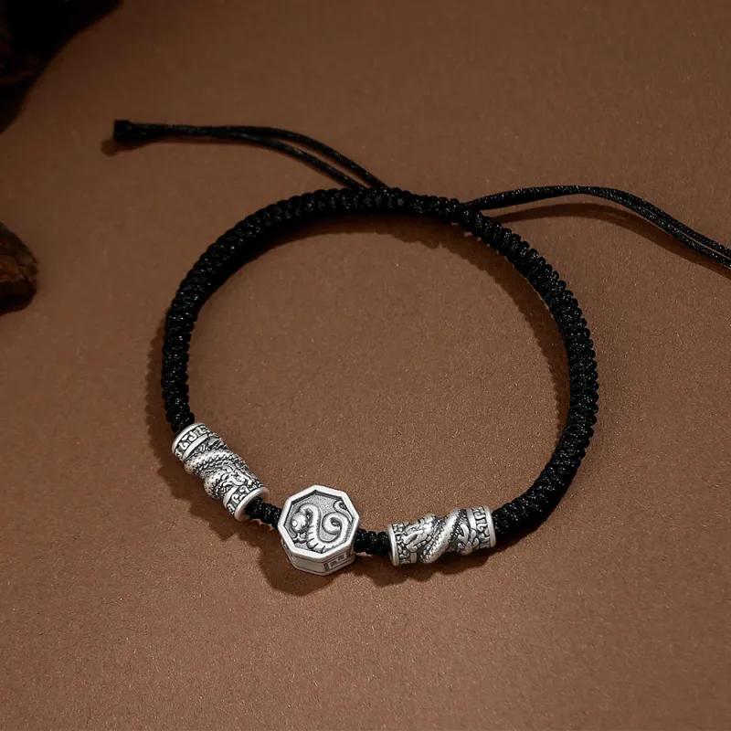 Inker Good Stone 999 Fine Silver Bracelets Unisex-4