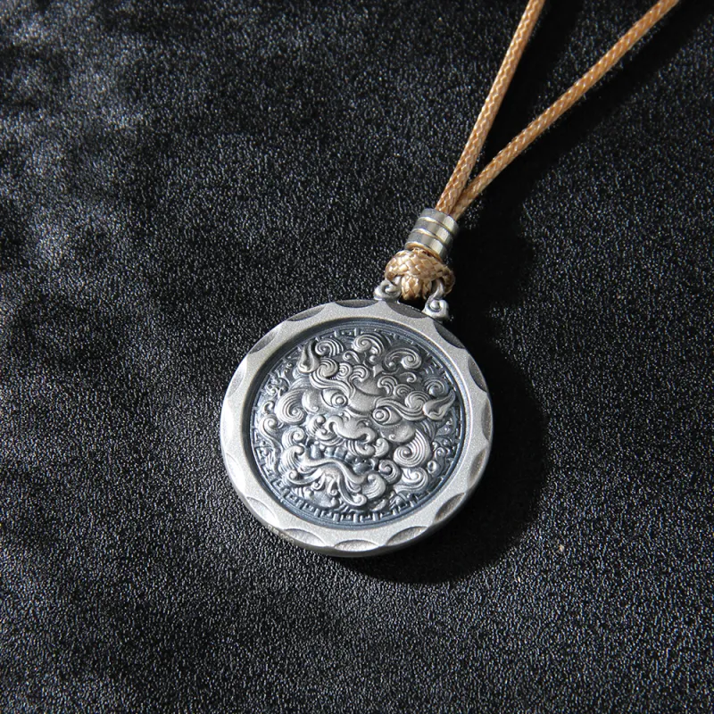 Inker Good Stone 999 Fine Silver Necklaces Unisex-2