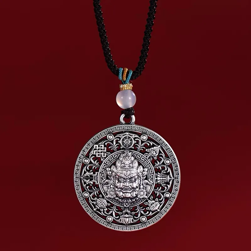 Inker Good Stone 999 Fine Silver Sterling Silver Necklaces Men's-7