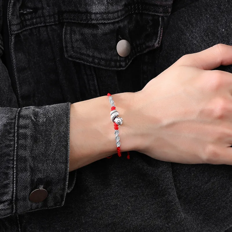 Inker Good Stone 999 Fine Silver Bracelets Unisex-8