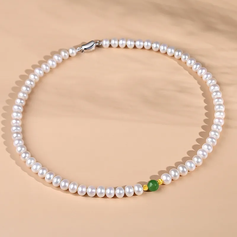 Inker Good Stone Pearl Necklaces Women's-1