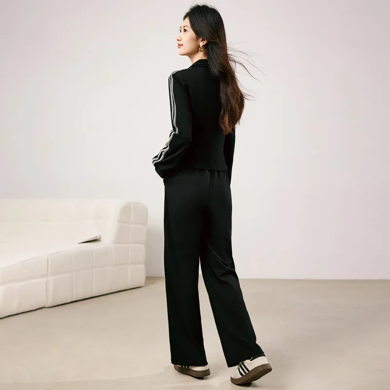 XINFEIYU Casual Suit Women's Black-2