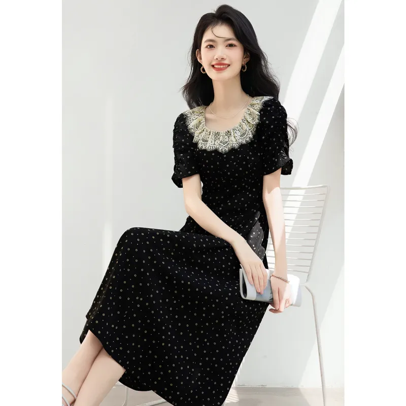 XINFEIYU Short Sleeved Dress Women's-3